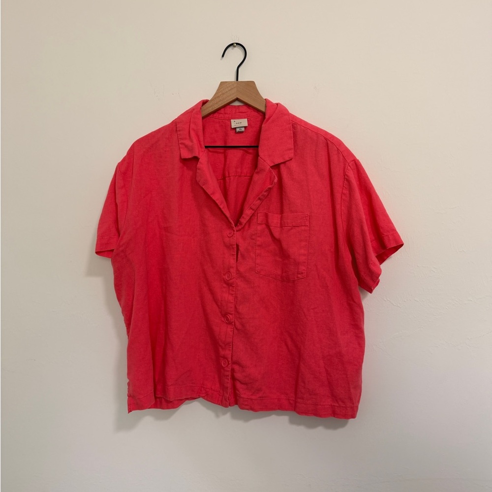 a new day Linen Blend Shirt XL
